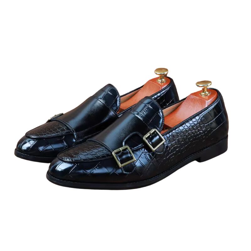 Mocassin Cuir Homme | Avec Grain de Peau Crocodile ACOM Electronics