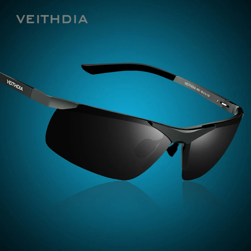 Lunettes de soleil VEITHDIA pour hommes, design de marque, polarisées, UV400, idéales pour le cyclisme, sports extérieurs, conduite ACOM Electronics