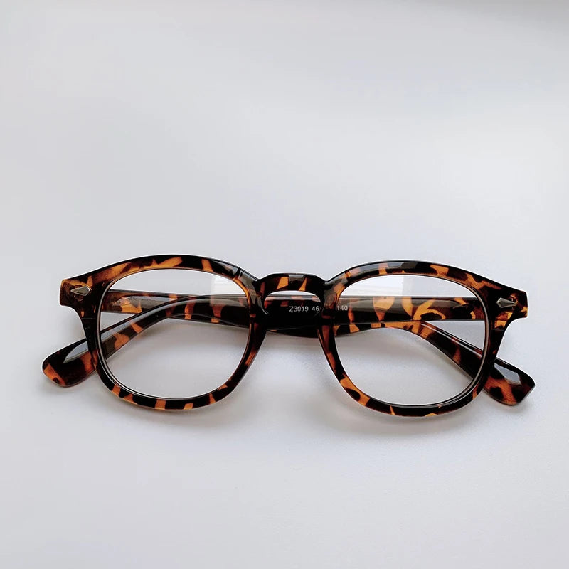 Lunettes rondes style pour hommes et femmes, verres teintés clairs, design de marque pour soirées ACOM Electronics