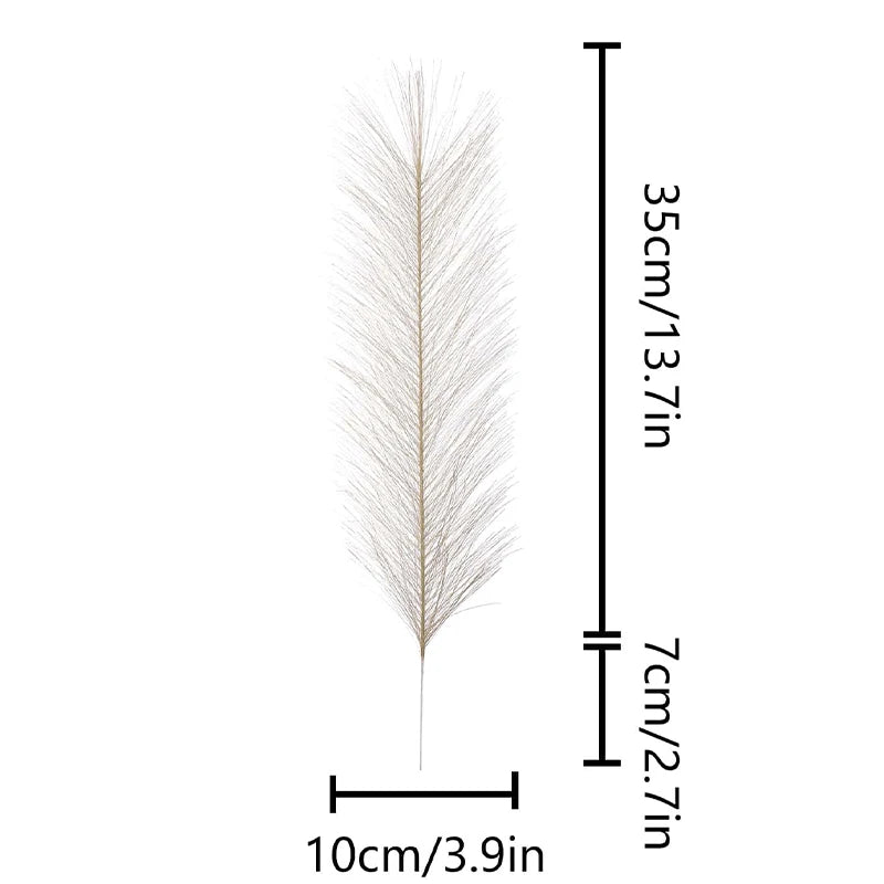 10/30Pcs Fluffy Pampas Grass Artificial Flowers Decoration for Wedding Boho Bouquet Party Home Vase Decor Fake Plant Reed Flower ACOM Electronics