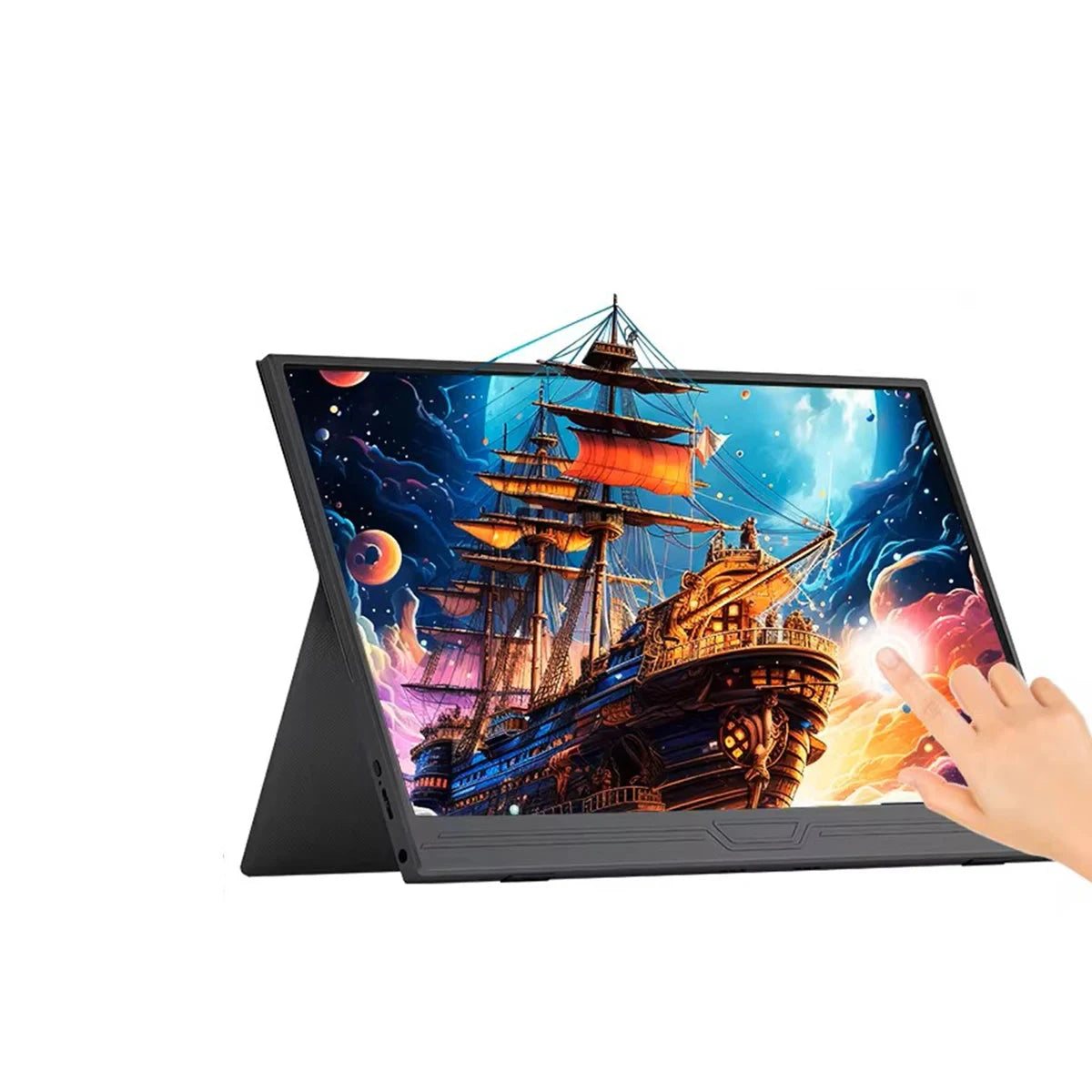 14 -Inch Portable Monitor Touchscreen 1920*1080 For Laptop XBox PS4/ 5 Switch Cell Phone PC Extension Mobile Touch Mointor ACOM Electronics