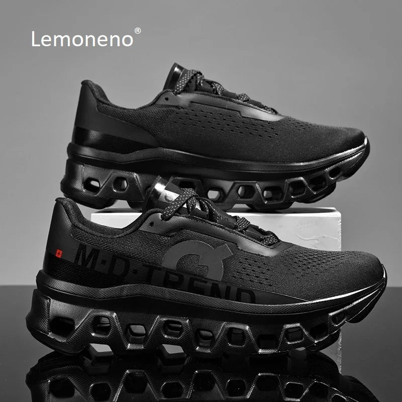 2024 Lemoneno Running Shoes Sport Train Shoes,Casual Sneakers Lace Up Non-slip Comfort Footwear for Travel Marathon Green Grey ACOM Electronics