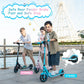 RCB Electric Scooter for Kids, 150W Motor - Max 9.3mph - Bluetooth Speaker - Colorful LED Lights - Foldable - LED Display ACOM Electronics