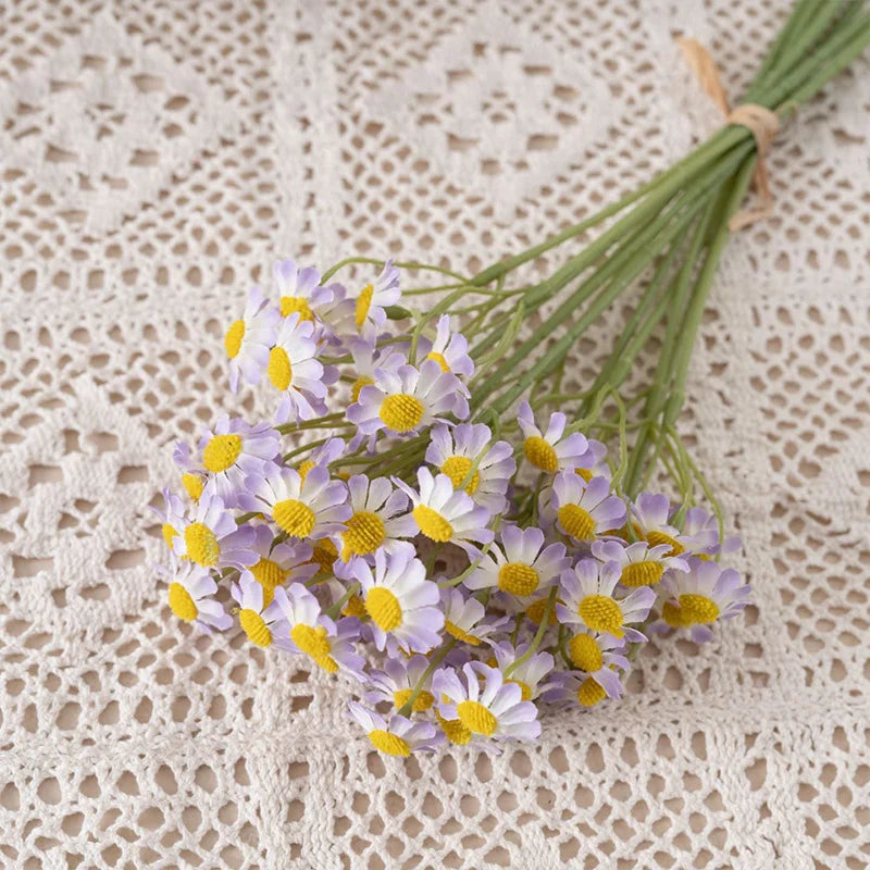 34 Cm Artificial Daisy Flowers Chamomile Silk Flower Hand Bouquet Home Party Table Decoration Flower Arrangement Wedding Decor ACOM Electronics