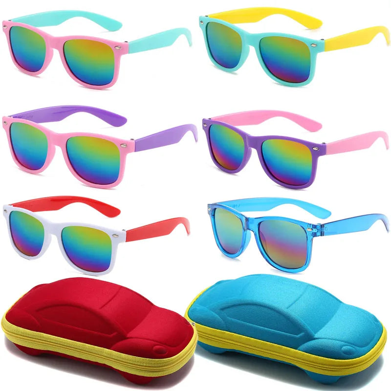 Lunettes de soleil pour enfants non polarisées, flexibles, idéales pour l'extérieur - Protection UV, été, garçons filles ACOM Electronics