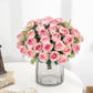 10 Heads Artificial Flowers Scrapbooking Silk Roses Christmas Wedding Party Bouquet Household Products Vases for Home Decoration ACOM Electronics