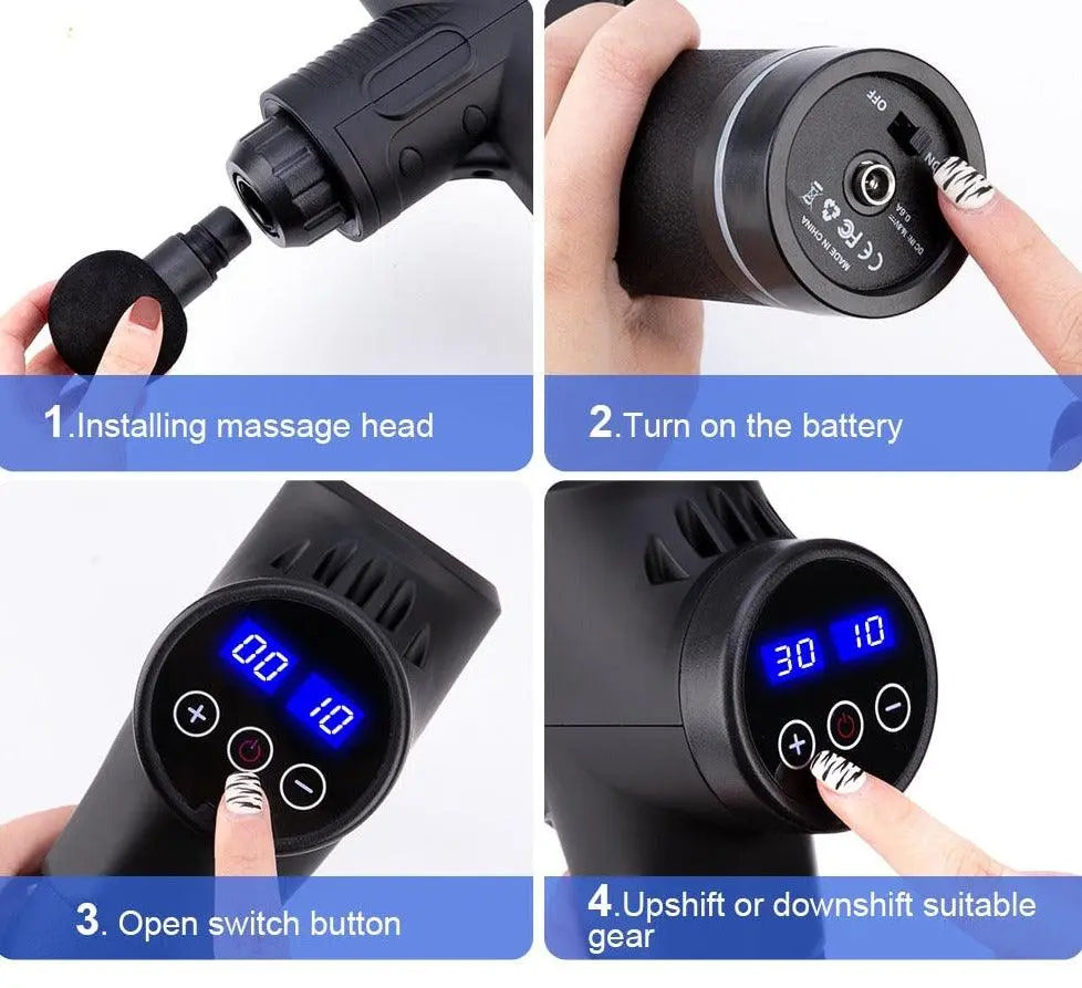 Pistolet De Massage De Muscle haute fréquence - ACOM Electronics