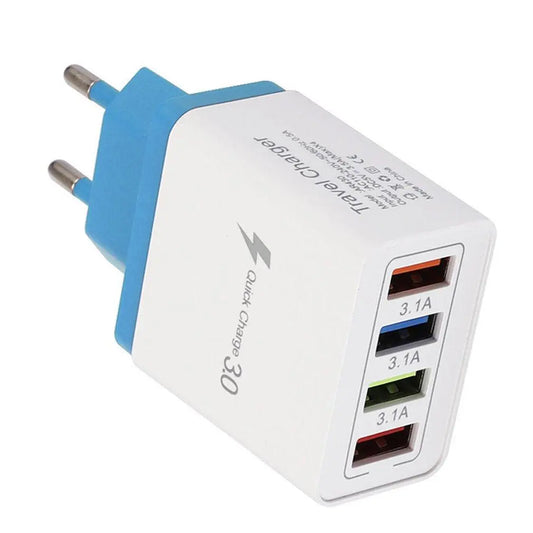 Chargeur USB avec prise EU/US Quick Charge 3.0 - ACOM Electronics