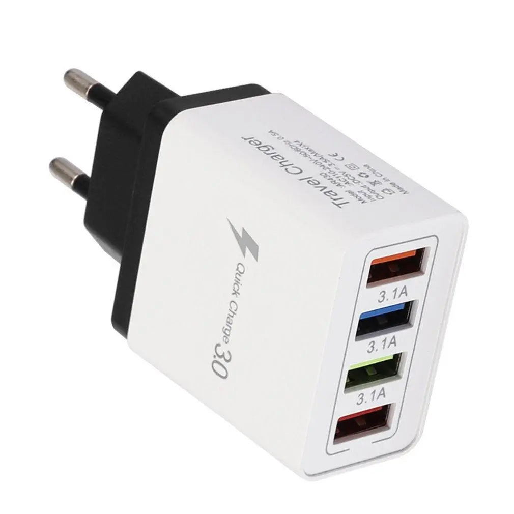 Chargeur USB avec prise EU/US Quick Charge 3.0 - ACOM Electronics