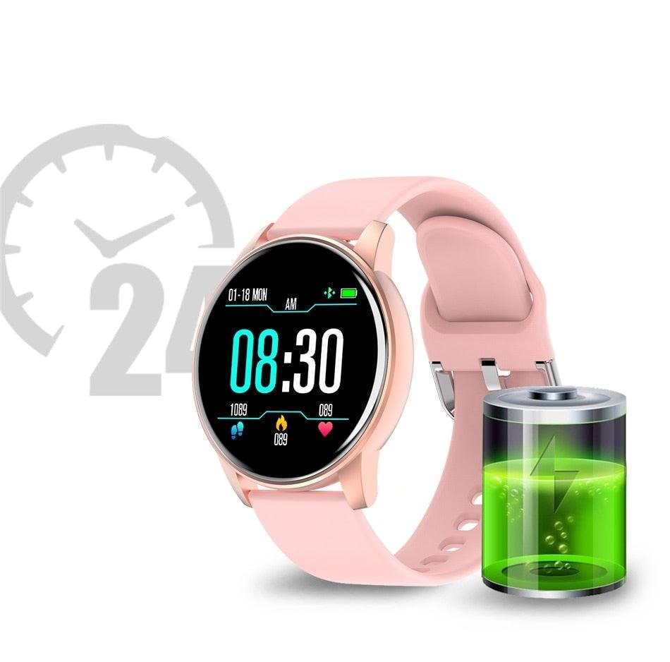 Women Smart Watch Real-time Weather Forecast Activity Tracker Heart Rate Monitor Sports Ladies Smart Watch Men For Android IOS - ACOM Electronics