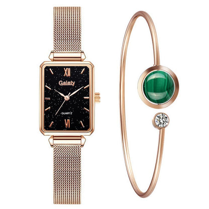 Montre a Quartz + Bracelet Pour Femmes - ACOM Electronics