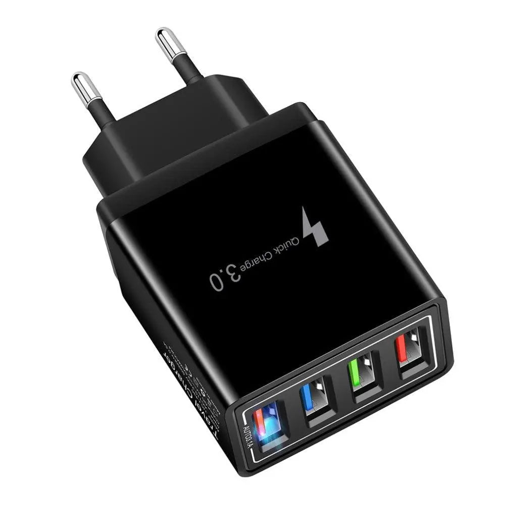 Chargeur USB avec prise EU/US Quick Charge 3.0 - ACOM Electronics