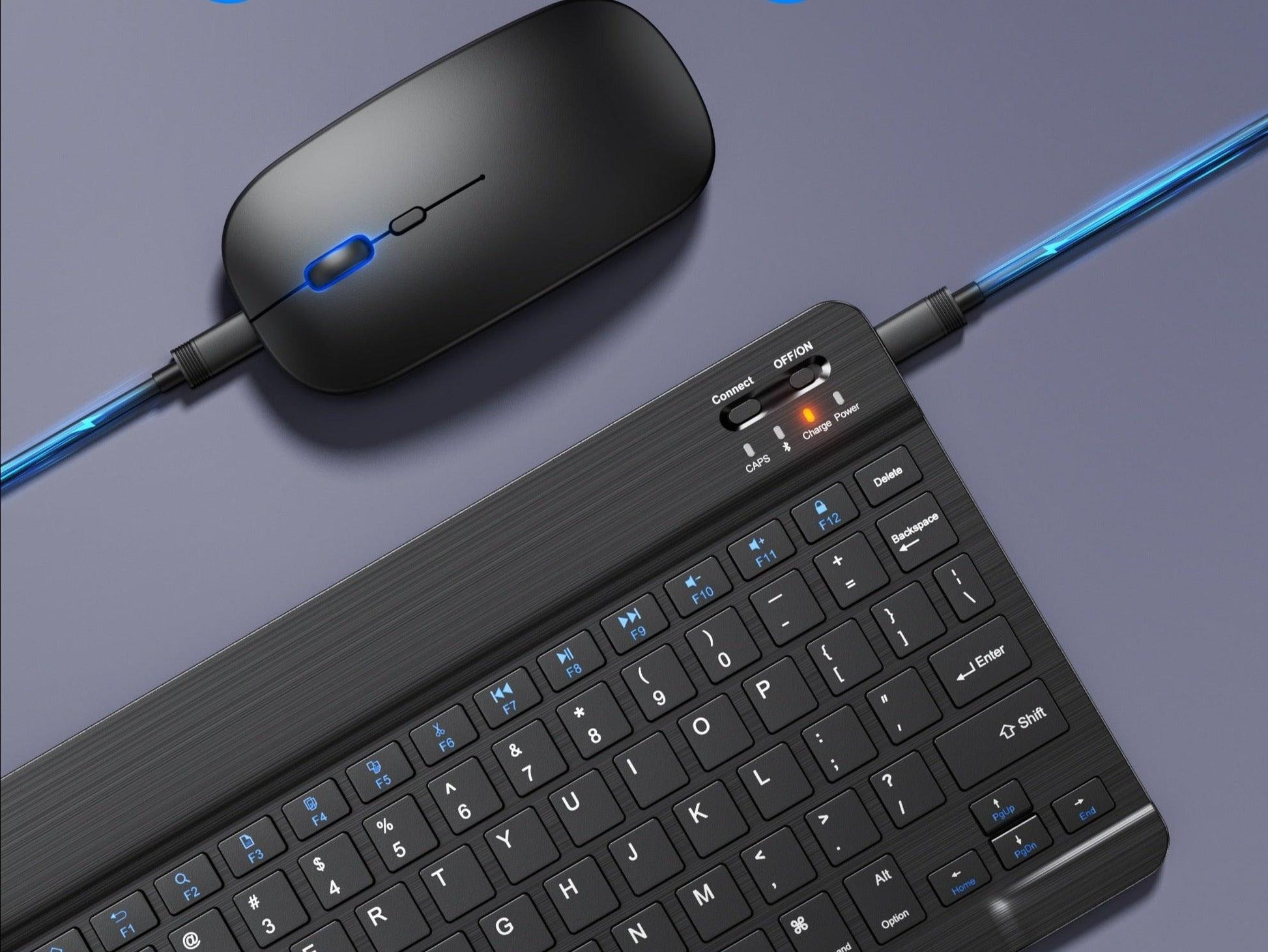 Clavier Et Souris Bluetooth  Sans Fil Rechargeable - ACOM Electronics