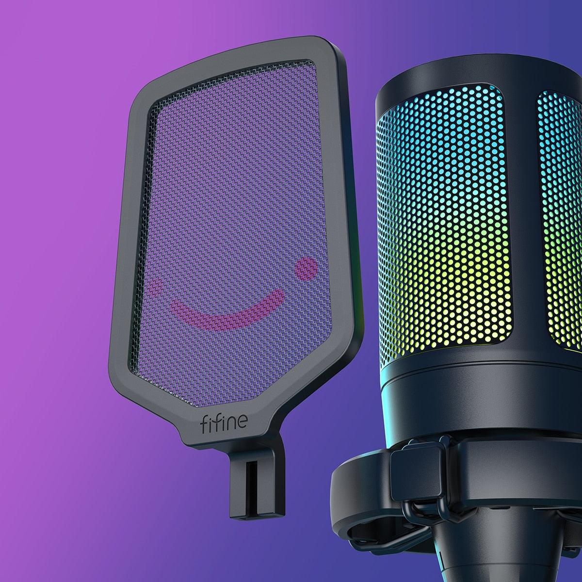 Microphone De Jeu à Condensateur USB Pour PC, PS4, PS5, MAC - ACOM Electronics